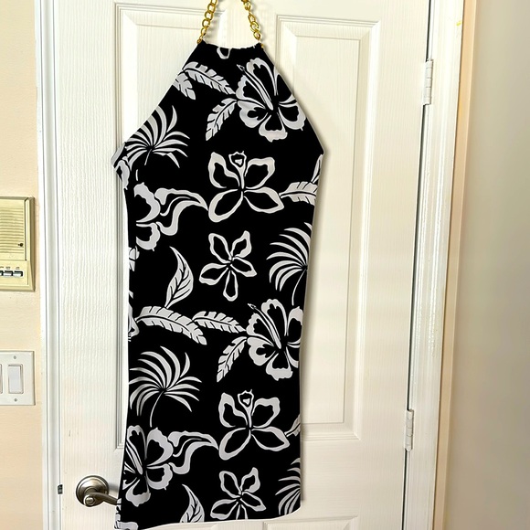 Lauren Ralph Lauren Dresses & Skirts - Vintage Lauren Ralph Lauren Black and white Tropical Print Dress